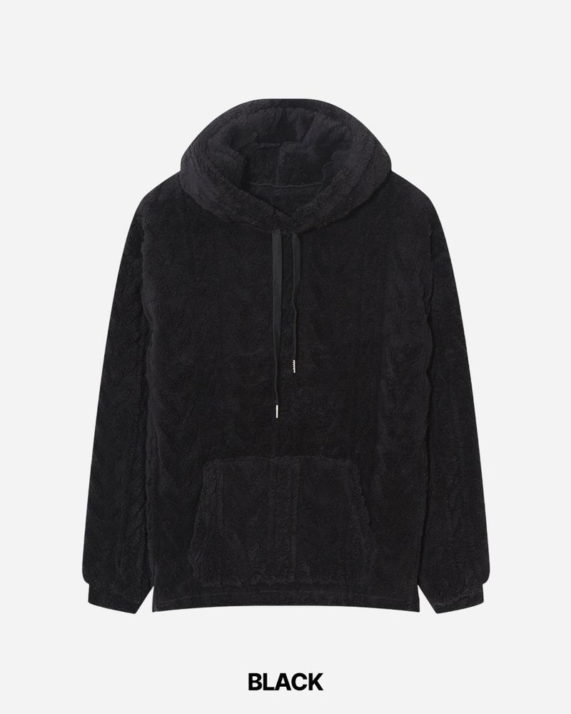 Cable Fleece Hoodie