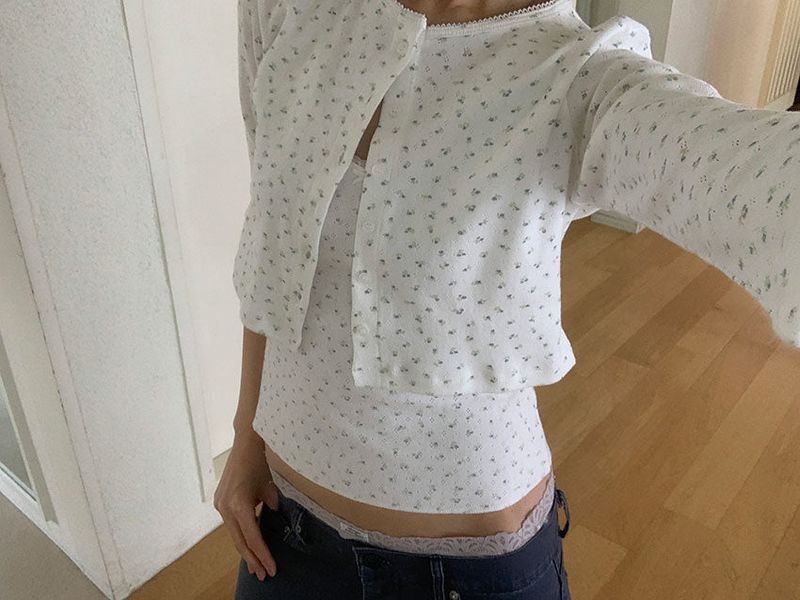 BLOSSOM CROP CARDIGAN