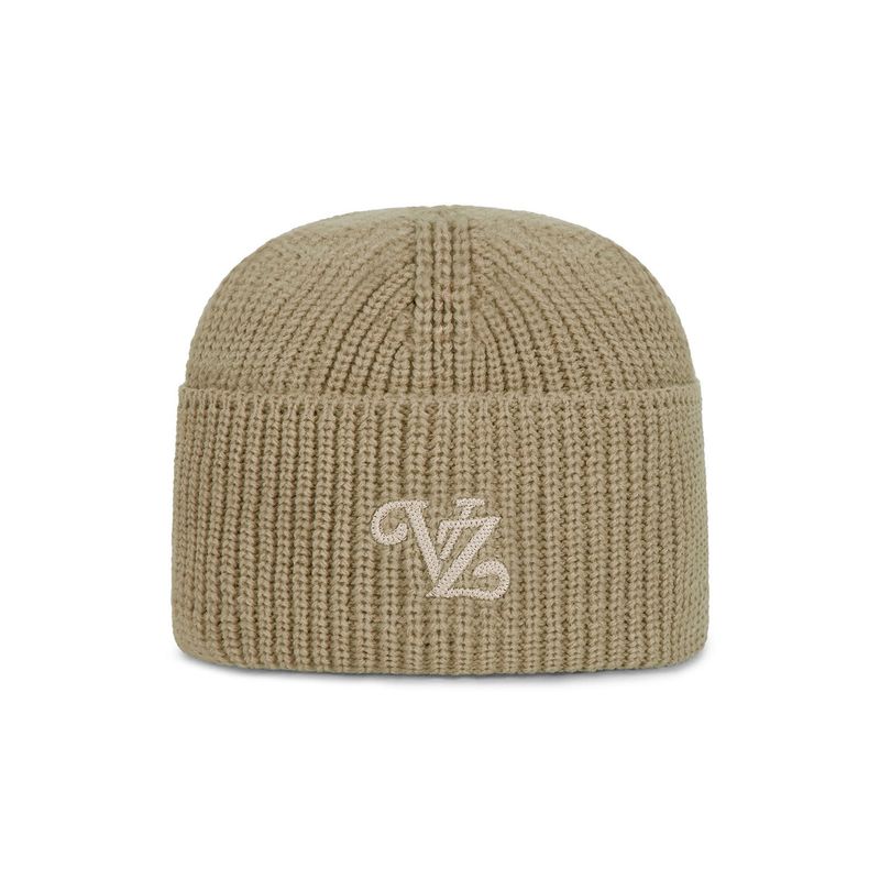 Leaf VZ Logo Washed Beanie / Beige
