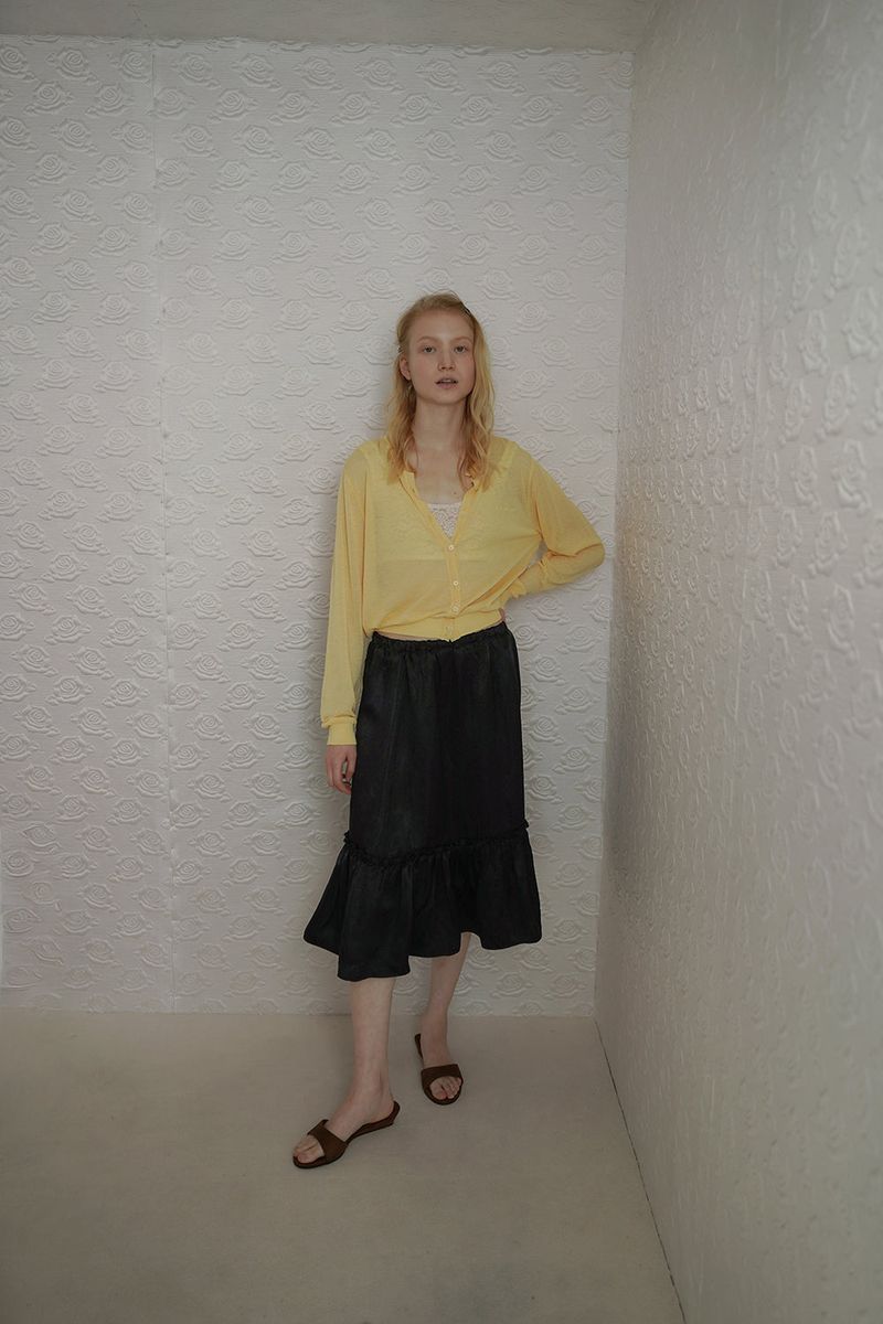 Airy summer cardigan_yellow