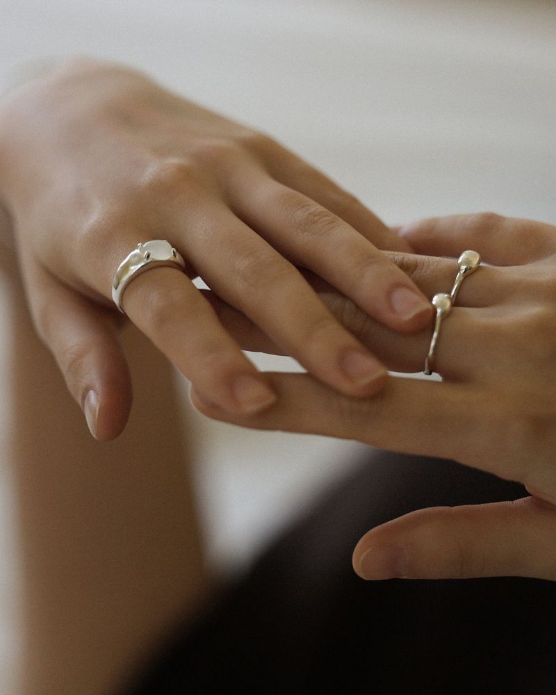 Snuggle ring (silver) *1PCS
