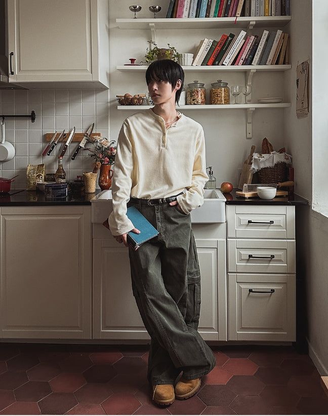 Stunve Curved Dyeing Cargo Pants