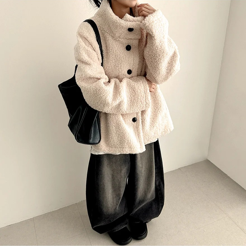 Lottie high neck pogle long coat
