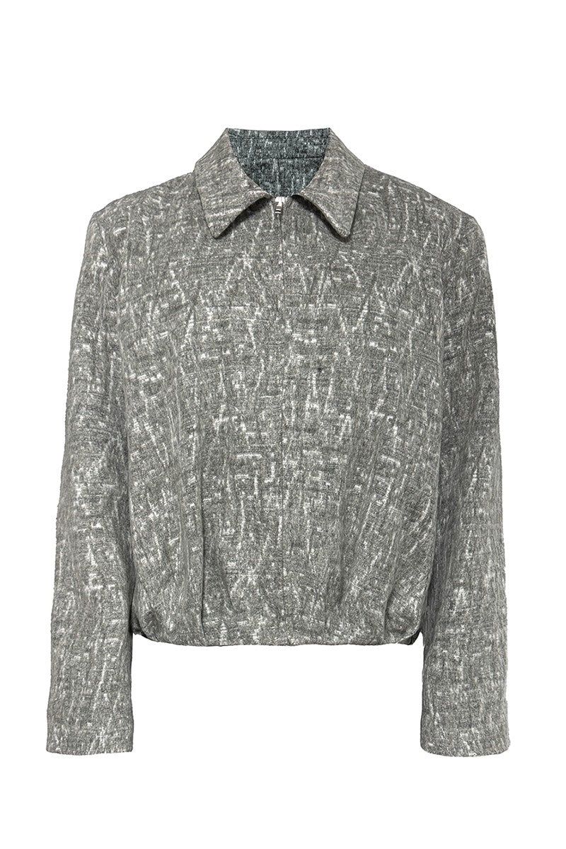 JCAESAR(ジュリウス・シーザー)の「Pleated Jacquard Bomber Jacket(Jackets/Outerwear)」