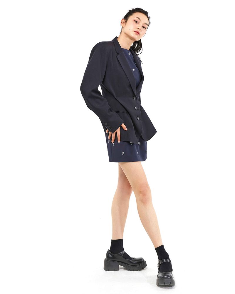 DOZI - Pinched Tailored Jacket _ Navy