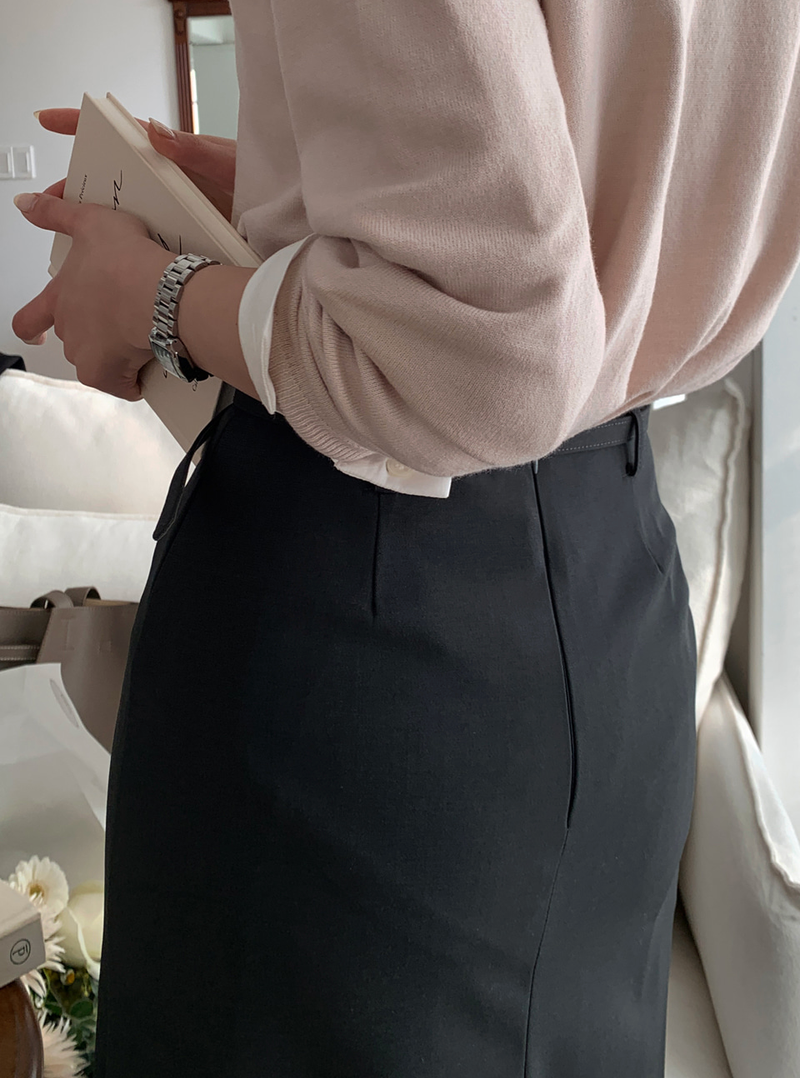 Setter Slit Belt Skirt / 4 colors