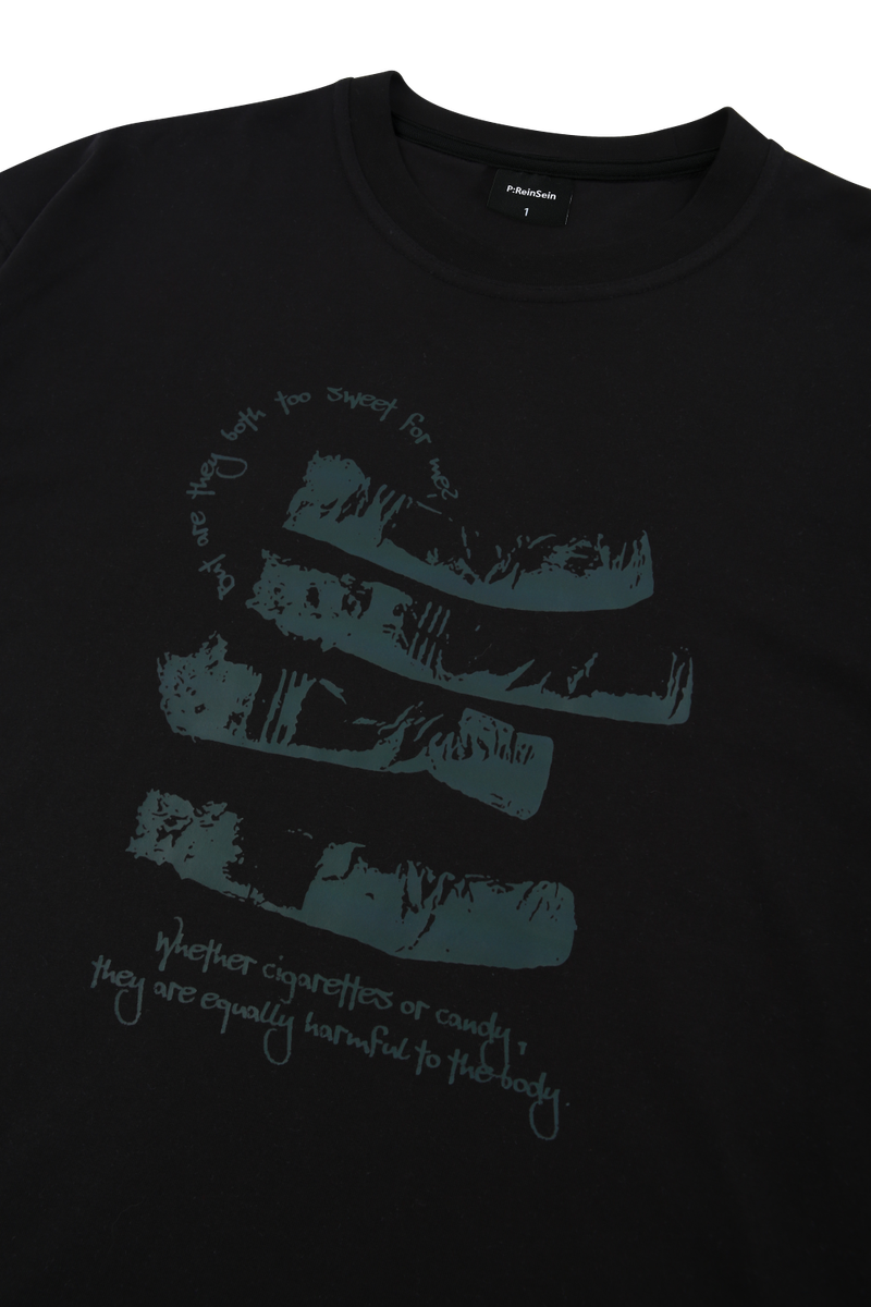 Black cigarette long sleeve t-shirts