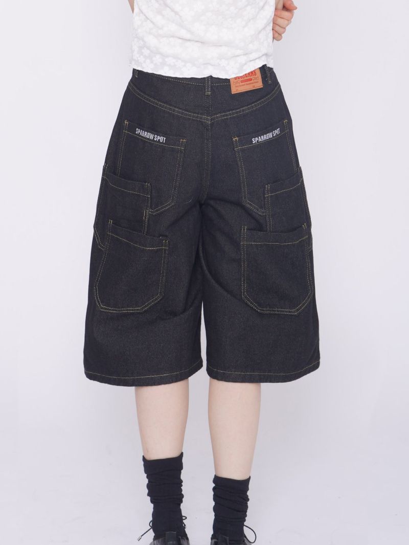 Maltz Multi-Pocket Wide Bermuda Pants