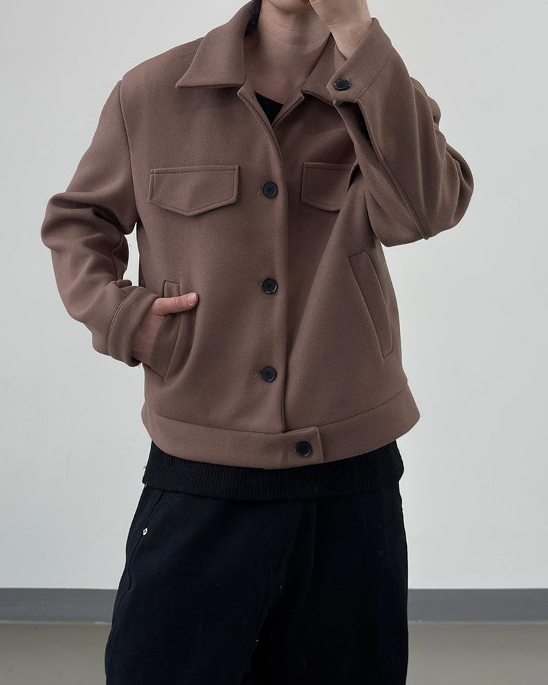 Riel Wool Cropped Jacket