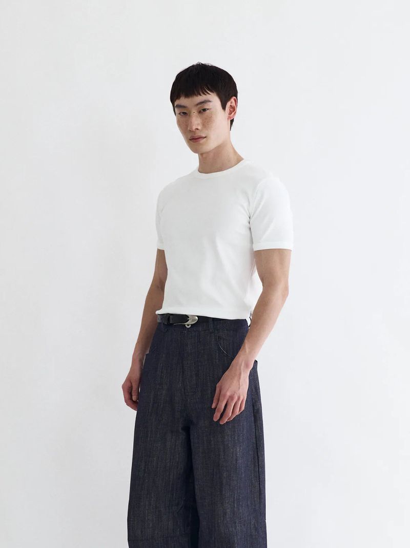 26SS TP4 Ribbed Fitted Tee