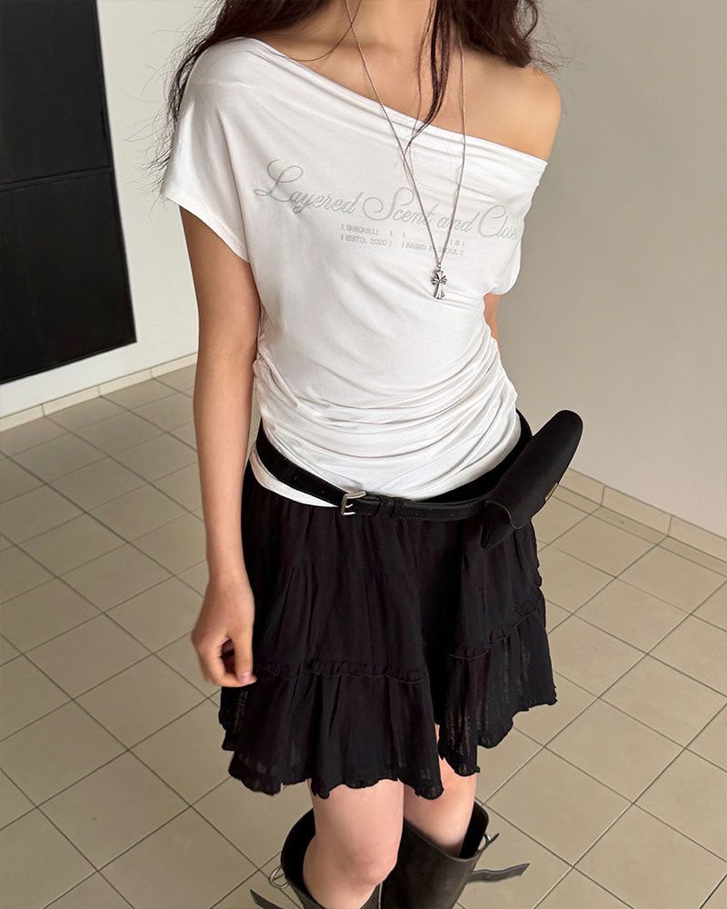 [ORIGINAL] Ellen Off-Shoulder T-shirt