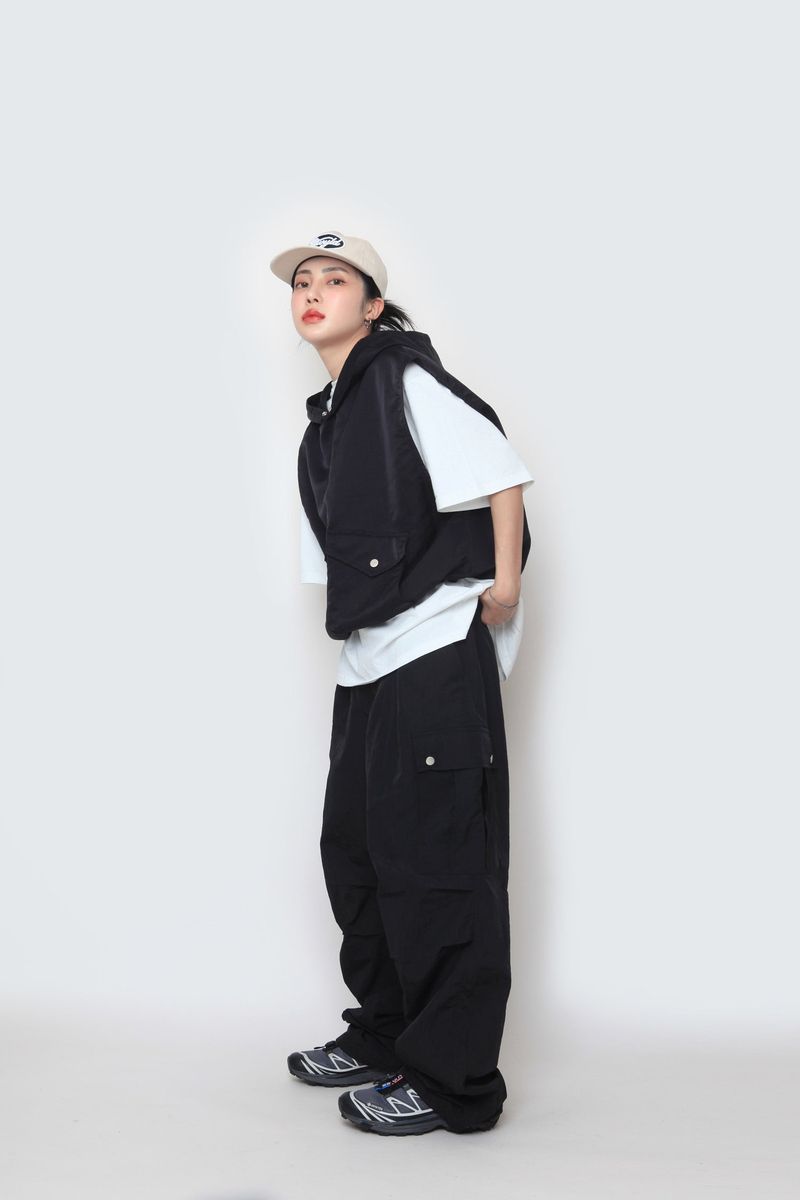 WASHIHO hooded pocket vest