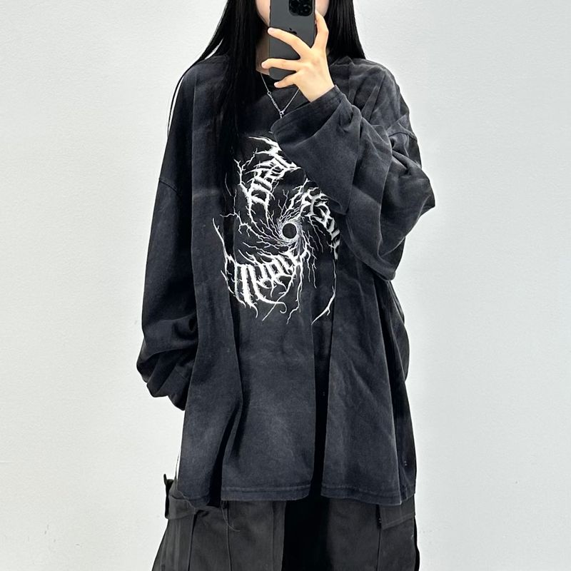 PEARCLAN（ペアクラン）の「swirl washed long sleeve（Tops）」