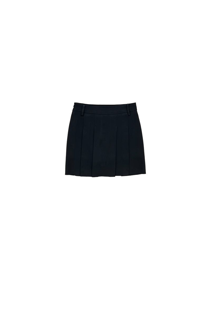 MOON NIGHT PLEATS SKIRT / BLACK