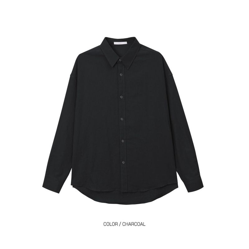 LMN マーエッセンシャルリネンセミオーバーシャツ (12 colors)