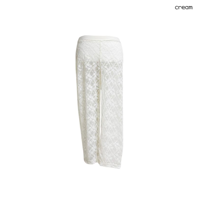 (2color) Floral Lace Sheer Leggings