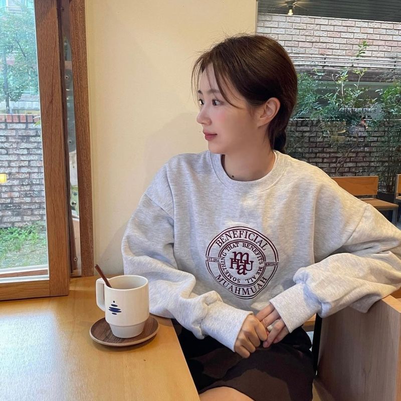 [2TYPE] STITCH CROP SWEAT SHIRTS