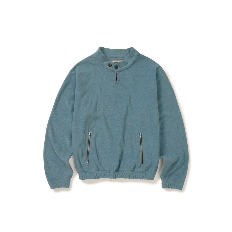 karactor（カラクター）の「Surface fleece pullover / Dusty aqua（Tops）」