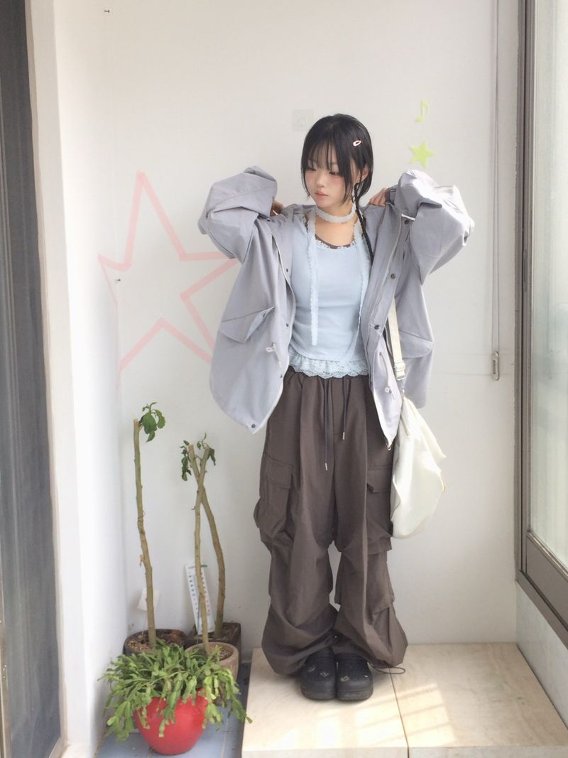 pocket nylon pants