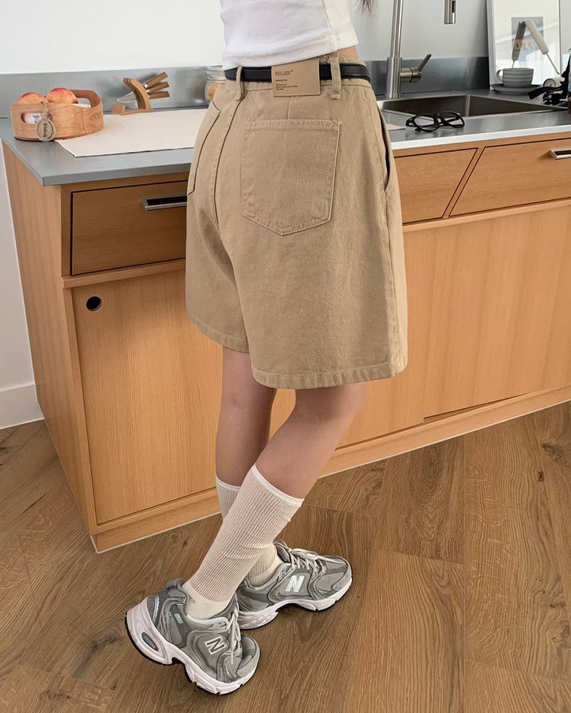 [MADE] Tweet, Pintack Cotton 5 Minute Shorts