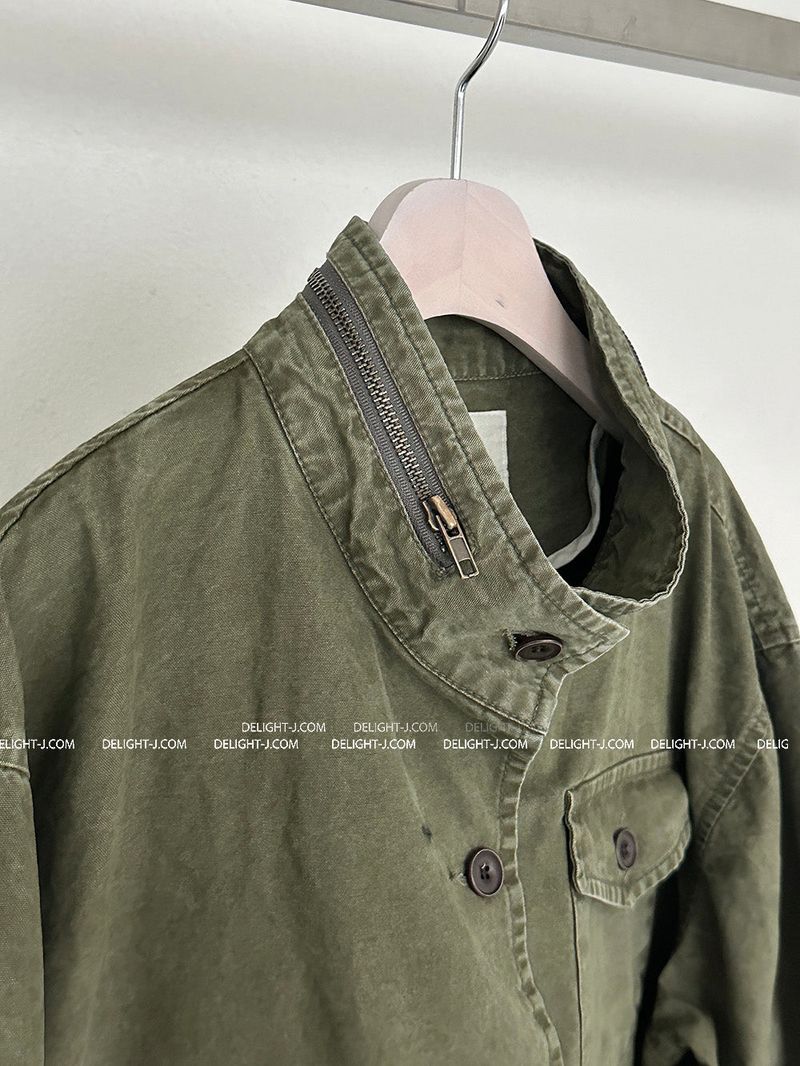 Vintage Washing Pocket Bomber Jacket