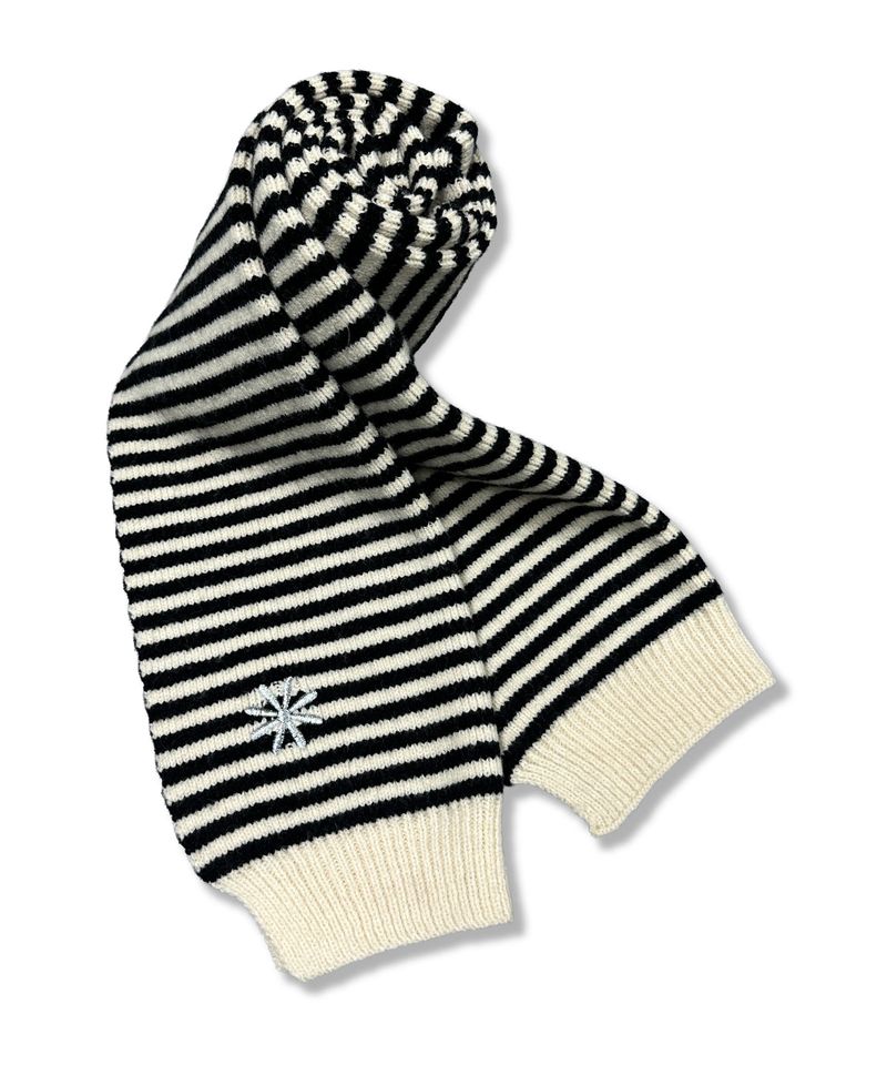 DAMISH（ダミッシュ）の「ストライプシンボルルックニットマフラー_クリーム（ファッション小物）」