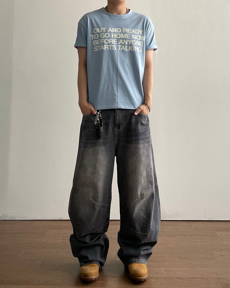 Blur Printing Short Sleeve T
