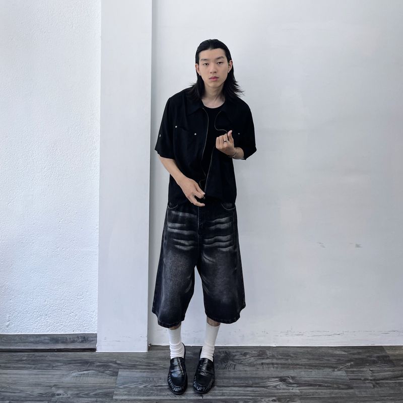 Rivet Double-Zip Shirt