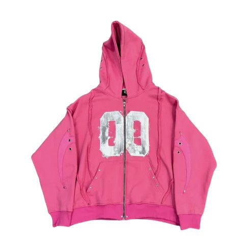 Cozy Worldwide(コージー ワールドワイド)の「00 PINK KNIGHT CLUB HOODZIP(Tops)」