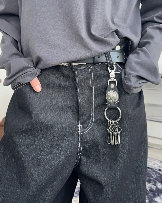 Akid Big Pocket Balloon Denim Pants