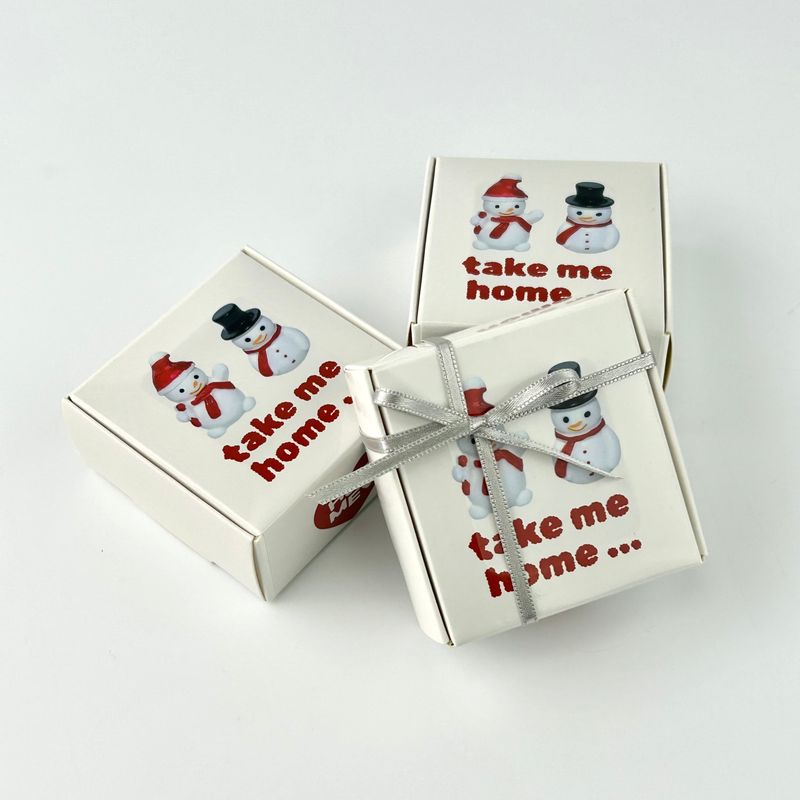 Snowman Pocket Keyring(3color)