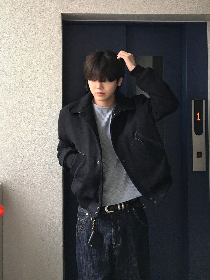 WHAT A LOOK（ワット ア ルック）の「プレミアムウールクロッピードバーシティジャケット（ジャケット/アウター）」