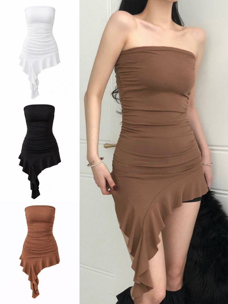 onthenextpage（オンザネクストページ）の「Frill Unbal Mini-dress（Dresses）」