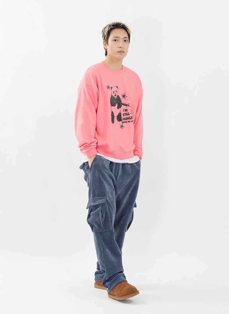 HUNGRY PANDA SWEATSHIRT (PINK)