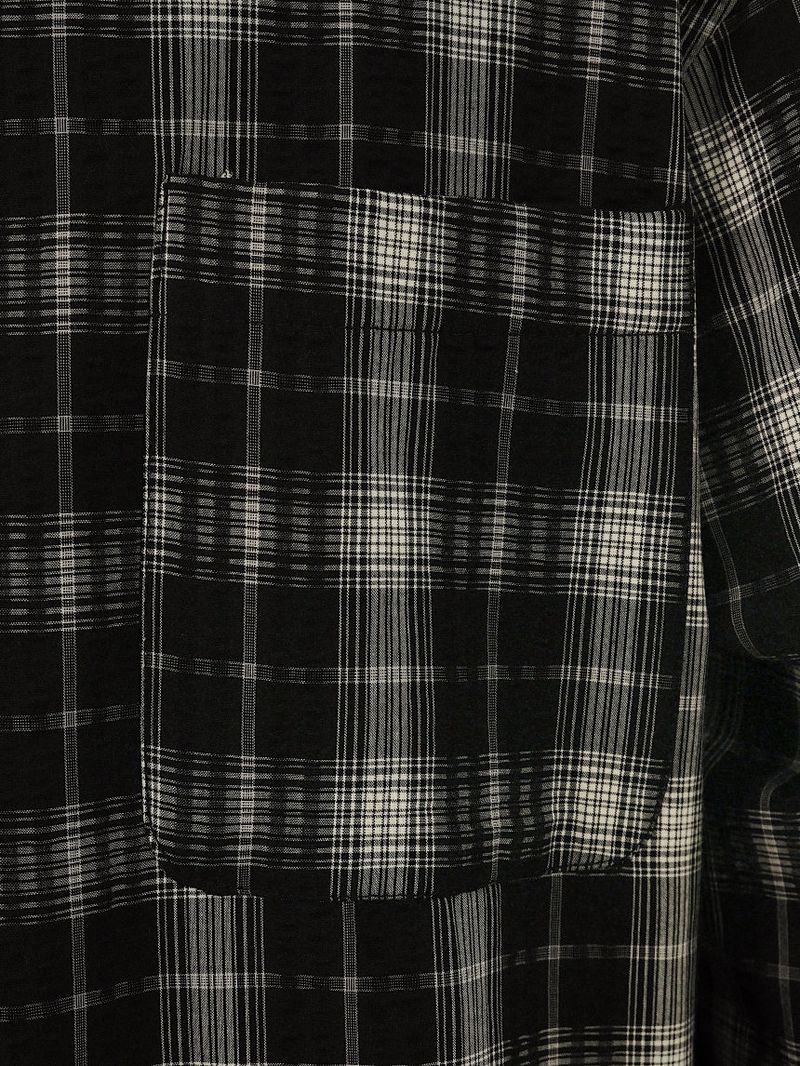 BU Hard Overfit Check Shirts Jacket