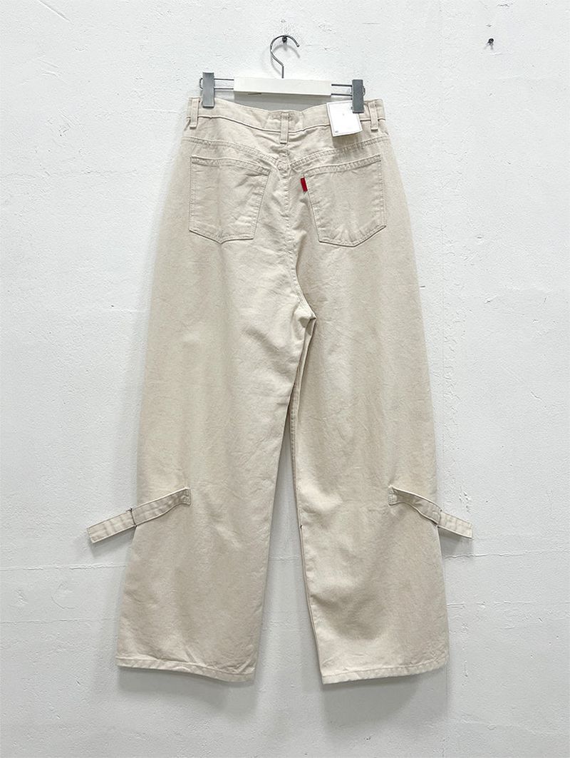 LEG BIJO COTTON WIDE PANTS (2C)