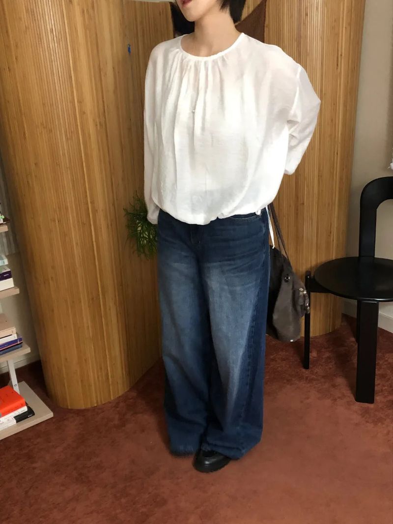 Edge denim pants