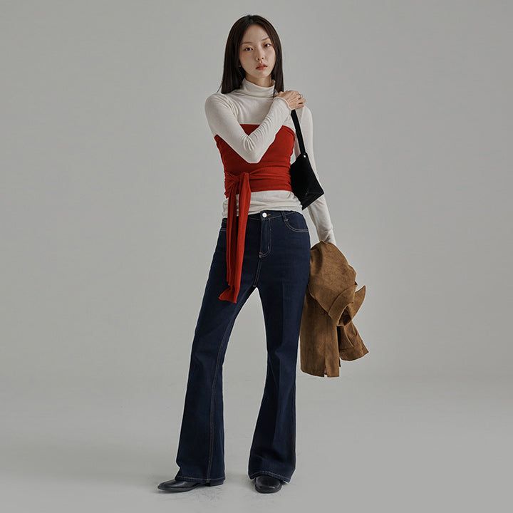 [Exclusive] [made/4 size] [Buren] Non-Fade Rectangular Spandex Bootcut Unlined Denim Pants - 3 colors