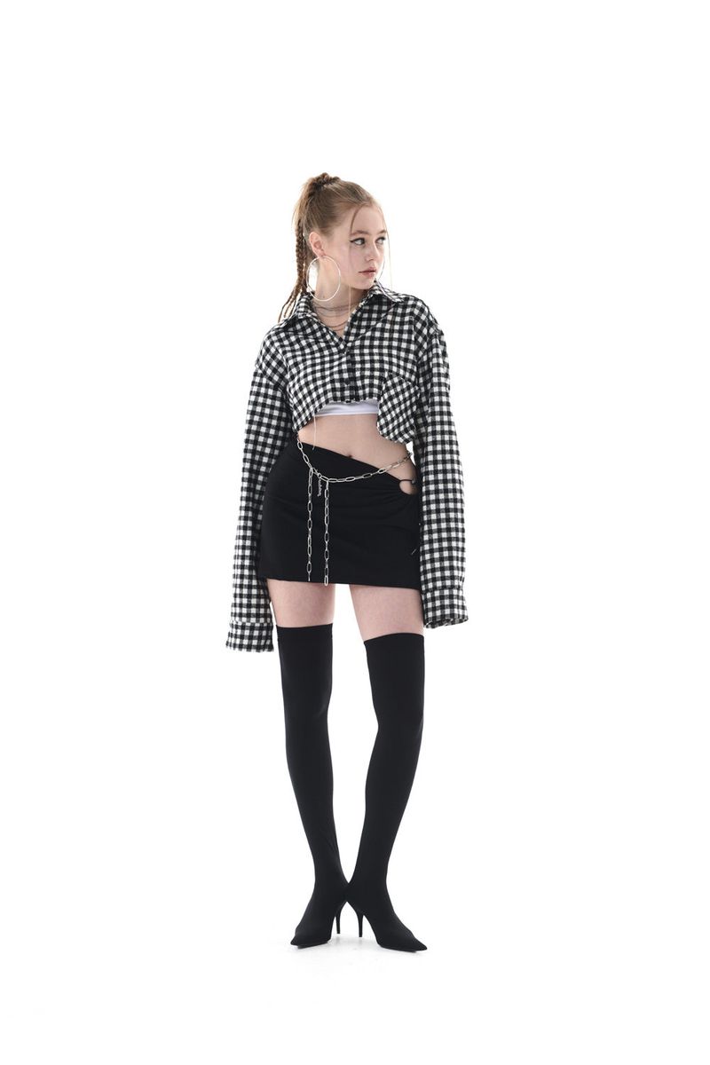 CUT OUT MINI SKIRT