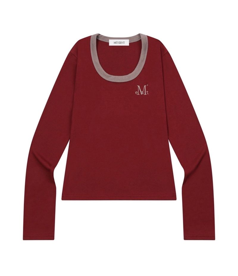 MUCENT（ムセント）の「MUCENT フェリングミディリンガーロングスリーブT (4COLOR)（トップス）」