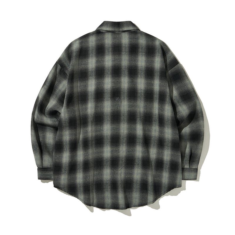 (DUC) Logo ombre checkshirt Black