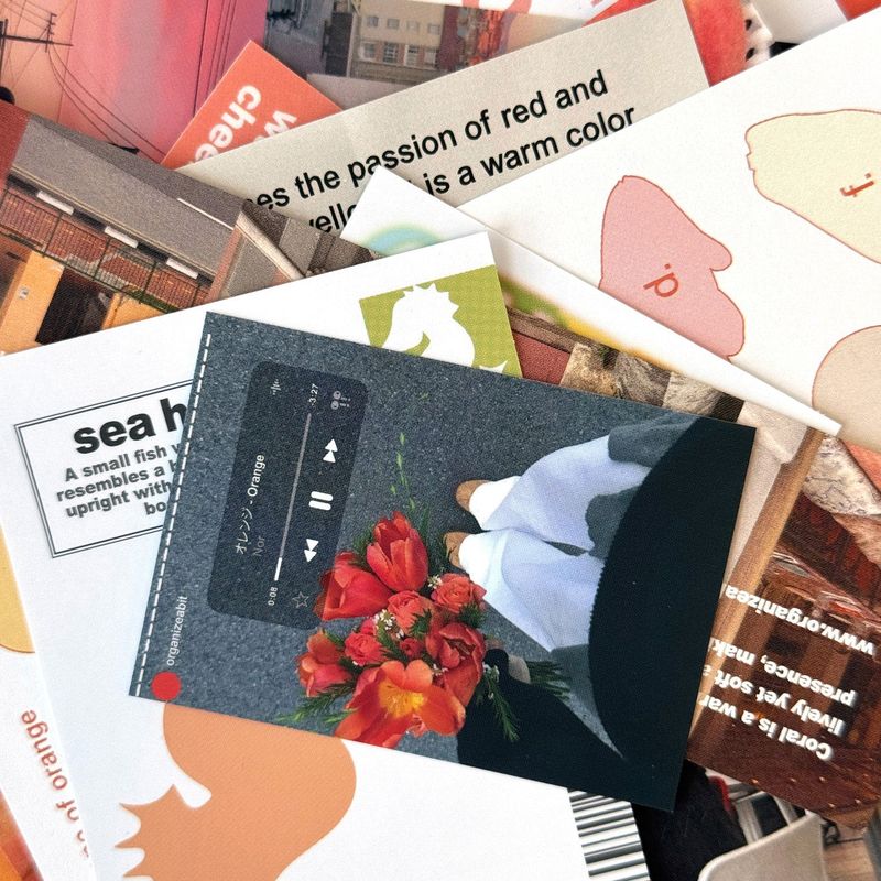 oab tone pack orange / scrap sticker set