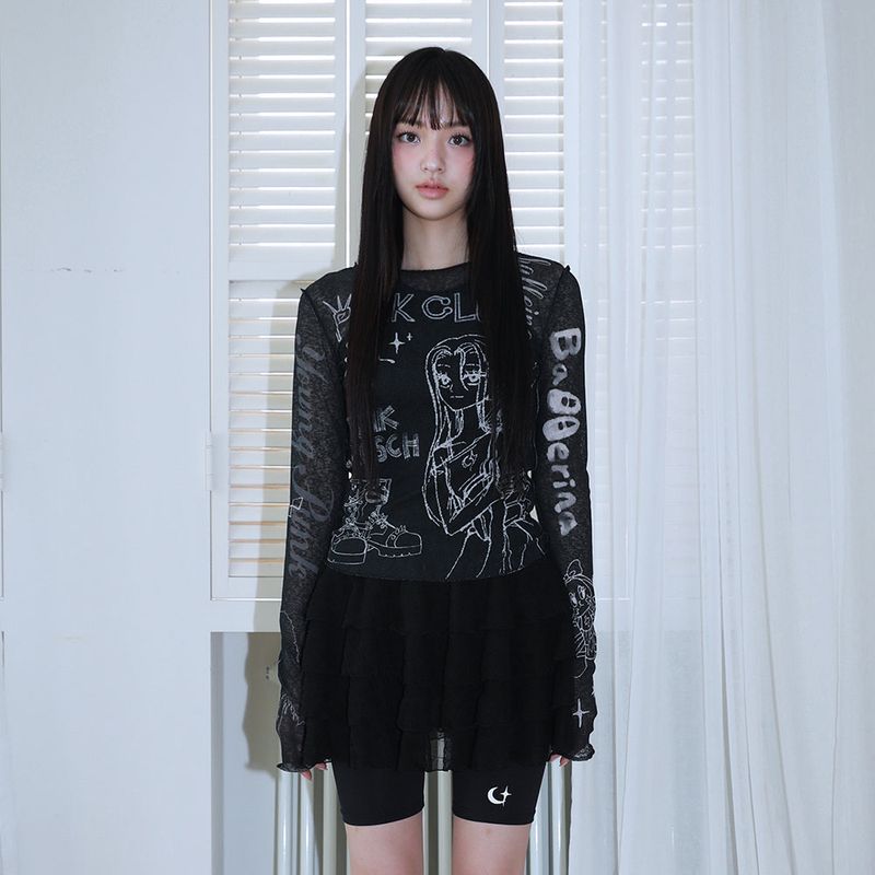 CLUT STUDIO(クラットスタジオ)の「0 5 punk club ballerina top - BLACK(Tops)」
