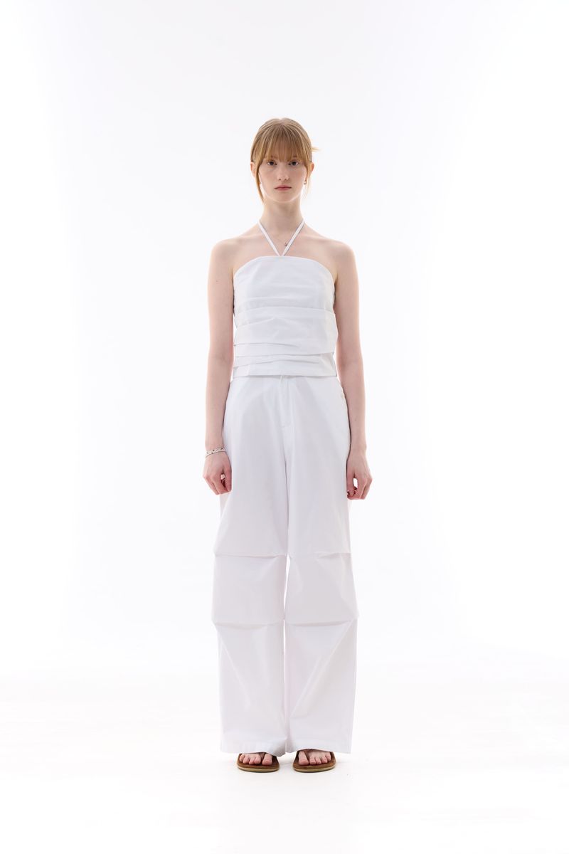 MELLIFLUOUS STRING TUBE TOP / WHITE