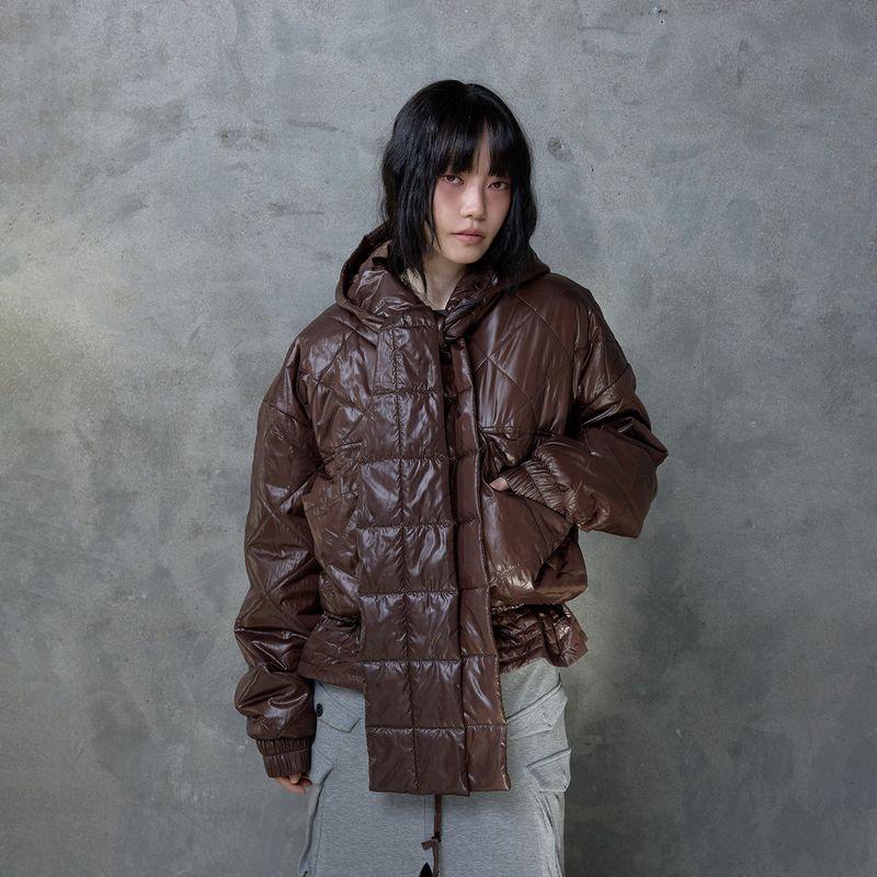 Still Lethardy（スティル レサーディ）の「ハイグロススカーフキルテッドジャケット（ジャケット/アウター）」