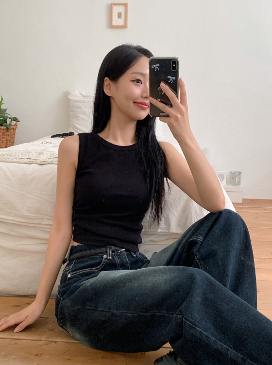 High Quality Basic Rib Sleeveless (5color)