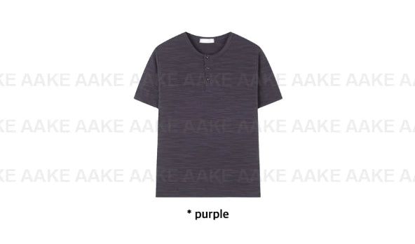 3-BUTTON HENLEY NECK TEE