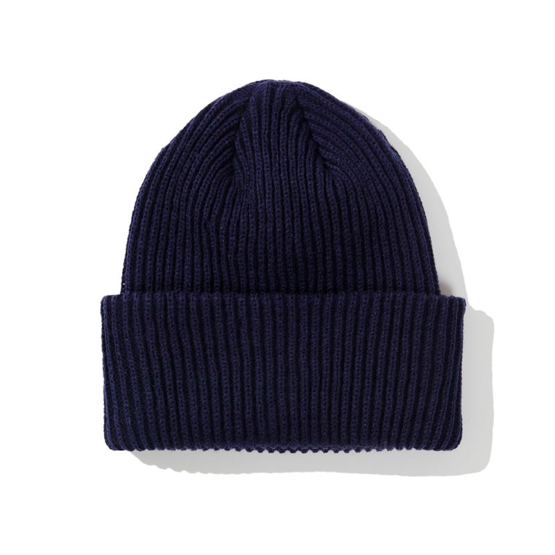 CURSIVE LOGO BEANIE - NAVY