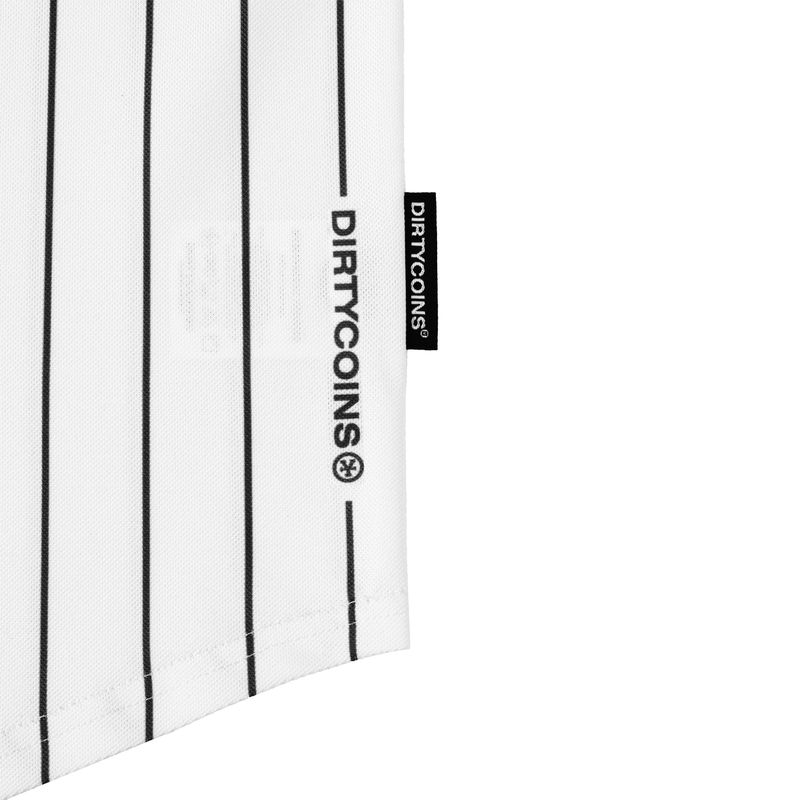 Baseball Black Striped - White