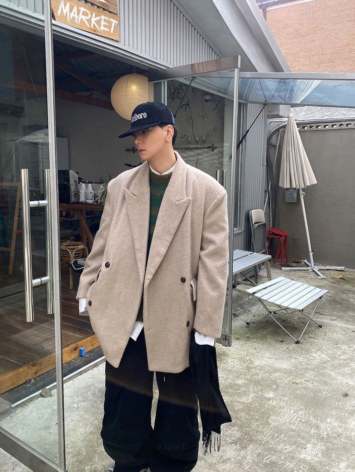 HOLY IN CODE（ホーリーインコード）の「No.0527 over shoulder double half COAT（Jackets/Outerwear）」